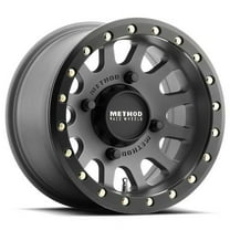 15x7 Method MR401 UTV BEADLOCK Titanium W/Blk Ring Wheel 4x137 (13mm)