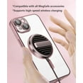 thumbnail image 5 of Magnetic Case for iPhone 15 Plus Case Clear Compatible with MagSafe Built-in Camera Lens Protector Soft Slim Shockproof Phone Case Cover for iPhone 15 Plus 6.7" - Pink, 5 of 6