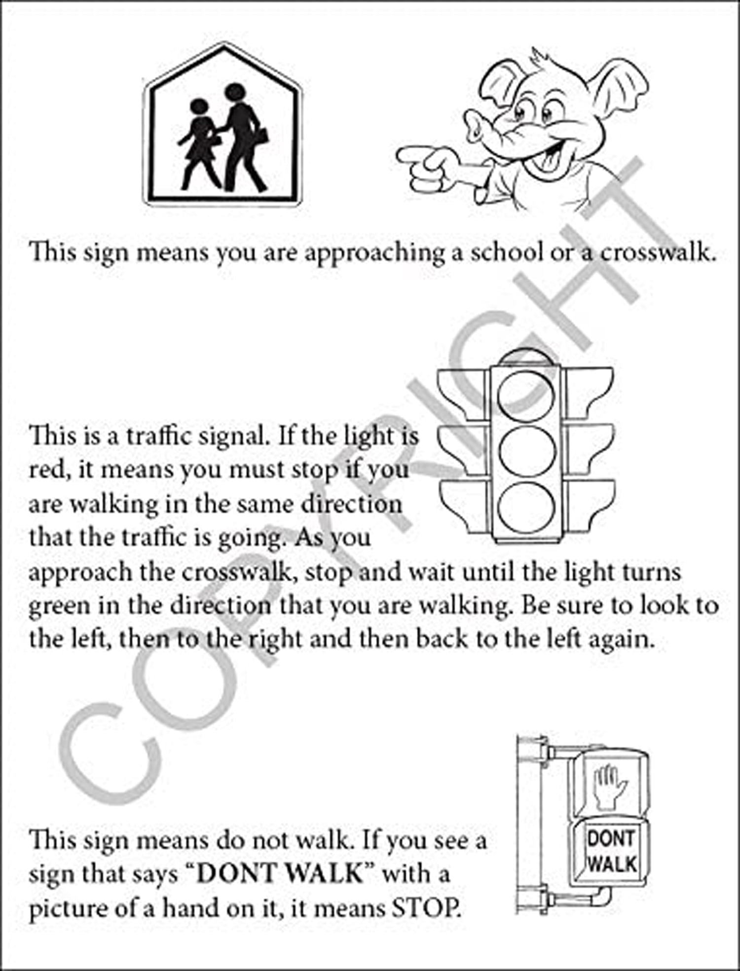 25 Pack - Traffic Safety Awareness Kid's Coloring & Activity Books