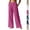 #02 Hot Pink, variant on Linen Cotton Pants Women Wide Leg Elastic High Waisted Beach Flowy Pull On Dressy Casual Baggy Slacks with Pockets, #02 Beige XXL