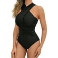 thumbnail image 3 of BeAi Trendy One Piece Swimsuits for Girls Womens Bathing Suits Ladies Swimwear Two Piece Monokini Swimsuit Wrap Tie Back Previous Orders, 3 of 5