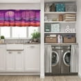 thumbnail image 5 of LALILO Kitchen Curtain Valance Fantastic Landscape Rod Pocket Window Curtain 52"x 18" Set of 2, 5 of 7