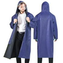 Qepwscx Long Hooded Raincoat Safety PVC Waterproof Emergency Rain Jacket Poncho for Men Women Adults XL_XXXXL