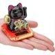 thumbnail image 3 of Gato de la suerte con brazo oscilante solar, bonito gato de la suerte, decoración para el hogar y el coche (gato de la suerte negro), 3 of 5