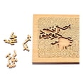 thumbnail image 1 of Wooden Jigsaw Puzzle Natural Wood High Difficulty Smooth Edges Family Game for Kids 3+ Adults Concentration Training, 1 of 3