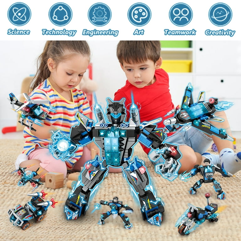 STEM Science Kits for Kids 5-8 8-12, Robot Building Kit, Build a