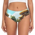 thumbnail image 1 of Fotbe Cartoon Mushroom House Calzones Estampados para Mujer – Ropa Interior de Algodón, Cómoda, Suave y Elástica-Large, 1 of 6