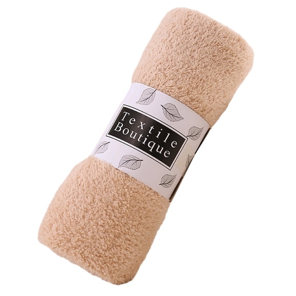 Beautynvta Hand Towels for Bathroom, Microfiber Absorbent and Lightweight Bath Towels, Coral Velvet Face Towels for Hotel, Bathroom, Shower, Spa, 29.5" x 13.8", Brown