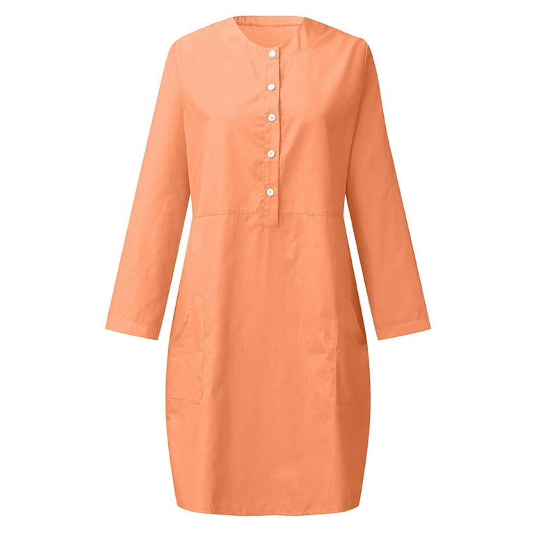 Cotton Linen Dresses for Women, Women'S Summer Casual Solid Color Oversized  Dress for Women Loose Dresses Warehouse  Warehouse Ropa De Mujer En  Oferta Y Bonitas #1 