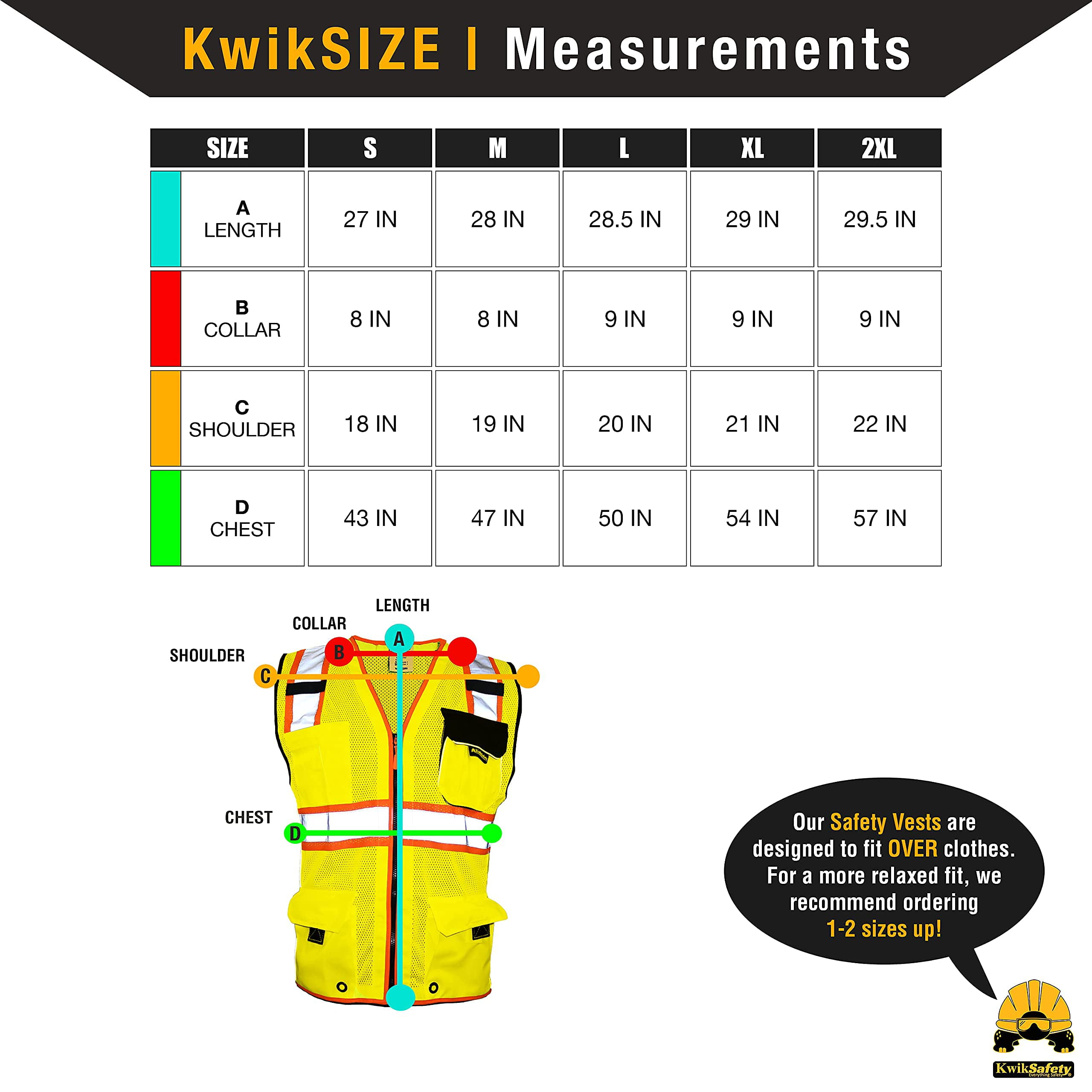 KwikSafety (Charlotte, NC) CLASSIC SUPREME Safety Vest (10 Pockets) Class 2  ANSI OSHA High Visibility Reflective Heavy Duty Mesh Zipper Hi Vis  Construction Work HiViz | Yellow Black Orange Medium