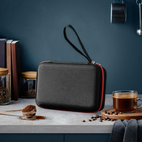 LOVIVER Coffee Bean Grinder Bag Travel Multifunctional Espresso Grinder Tools Holder