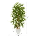 thumbnail image 2 of Nearly Natural 63in. Bamboo Artificial Tree in White Planter, 2 of 2