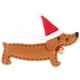 thumbnail image 4 of Billuyoard 4 paquetes de perro salchicha, decoración colgante de Navidad, árbol de Navidad, lindo perro, colgantes colgantes, regalo para Navidad, Kits de decoración para fiestas Billuyoard HA038292-00, 4 of 6