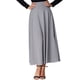 thumbnail image 1 of Falda larga plisada con cinturón dividido lateral de cintura alta para mujer Falda maxi con bolsillo sólida Kearding FS8985-07, 1 of 5