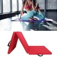 thumbnail image 3 of Estera de Ejercicio Plegable de Tres Pliegues Almohadilla de Protección Del Piso Gimnasio Estera de Plegable para Entrenamiento de Es Cuero PU rojo, 3 of 8