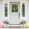 thumbnail image 6 of A Easter Egg Wreath 9.8 Inch Rattan Base With Colorful Eggs Butterflies For Door Wall Window Spring Party Decoration Festive Garland, 6 of 7