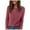 Watermelon Red, variant on felwors Womens Long Sleeve Henley Shirts Button Down Tunic Tops Fall Lightweight Sweaters Business Casual Blouses 2025 Green, M