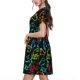 thumbnail image 2 of Balery Play Game Start Vestidos sueltos de manga corta para mujer, vestidos de verano 2025, vestidos casuales de corte A con vuelo., 2 of 6