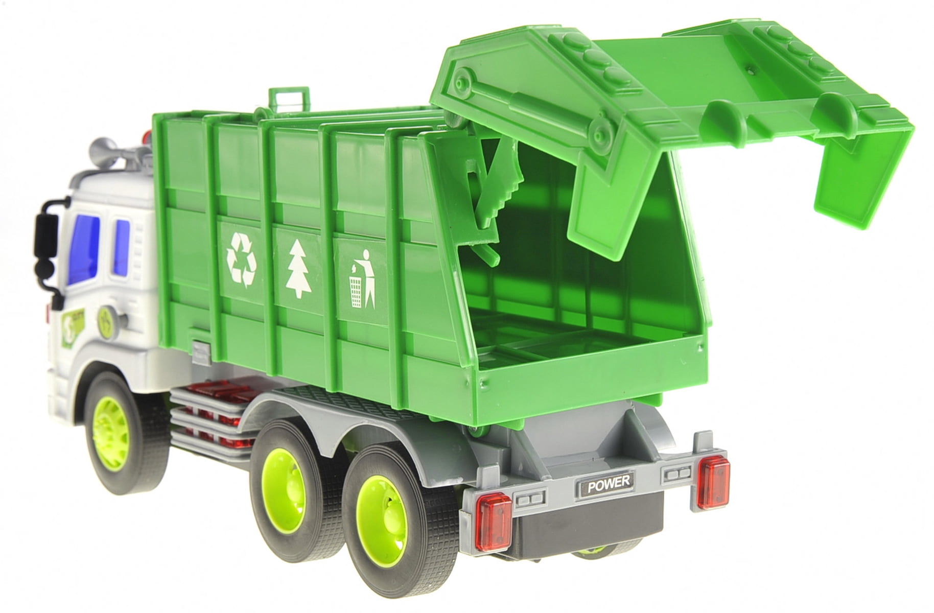 Ready! Set! Race! Friction Powered Garbage Truck With Lights And Sounds