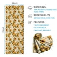 thumbnail image 2 of Beige Sunflower Cluster Pattern Hot Yoga Mat Towel Non Slip for Hot Yoga - Quick-Drying Yoga Mat Cover with 4 Corner Pockets with Travel Bag - Hot Yoga Towel Non Slip 70"x26", 2 of 6