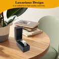 thumbnail image 3 of Novel Box Black Jewelry Box for Bangle/Watch with Gold Trim - Faux Leatherette Storage Case, 3 of 7