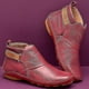 thumbnail image 3 of Zapatos ortopédicos Bota plana vintage Zapatos con parte superior del tobillo Botas suaves de Pu, 3 of 5