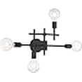 thumbnail image 3 of Nuvo 60/6861 Delphi 4-Light Vanity Fixture, Black, 3 of 4