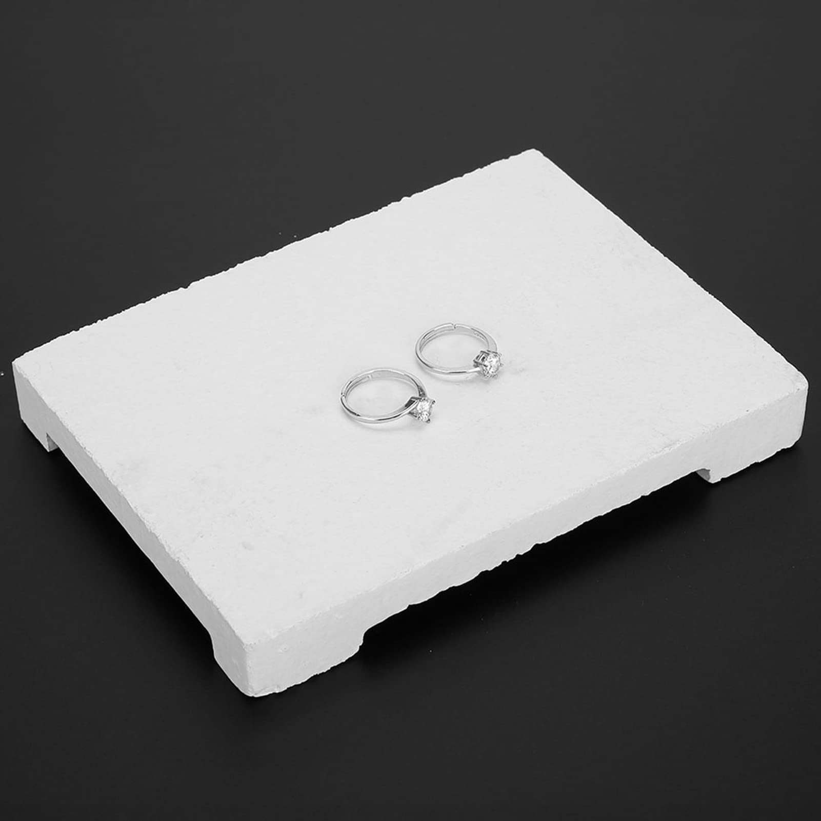6 Piece Jewelry Melting & Casting Kit - Ceramic Crucibles, Melting Bowl, Crucible Tongs, Curved Tip Pliers, Square Soldering Board for Gold Silver Smelting & Jewelry Making