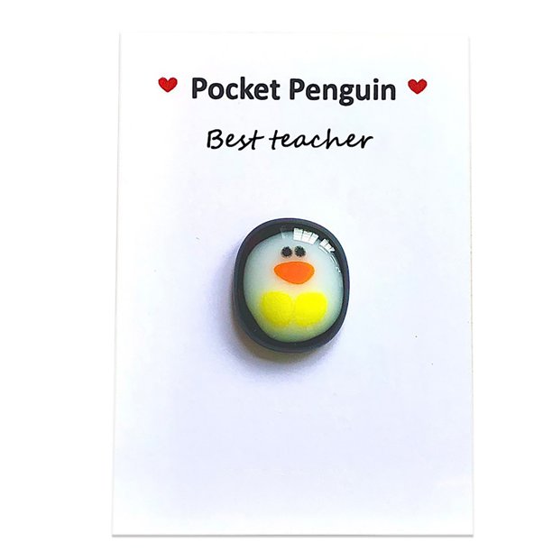 A Little Pocket Penguin Hug - Pocket Hug Token Tarjetas de felicitación Recuerdo Lindo Diversión JShteea El nuevo