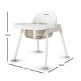 thumbnail image 2 of Foundations Secure Sitter 13" 3 Pack Feeding Chairs with Removable Tray, Easy to Clean, Stackable Feeding Chairs, 2 of 6