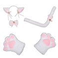 thumbnail image 1 of Qarigey Conjunto de Cosplay de gato llamativo con orejas de cola de gatito dibujos animados ropa de juego de rol cómoda para Halloween Navidad Accesorio para el cabello Numero 3 Qarigey AP007716-03, 1 of 6