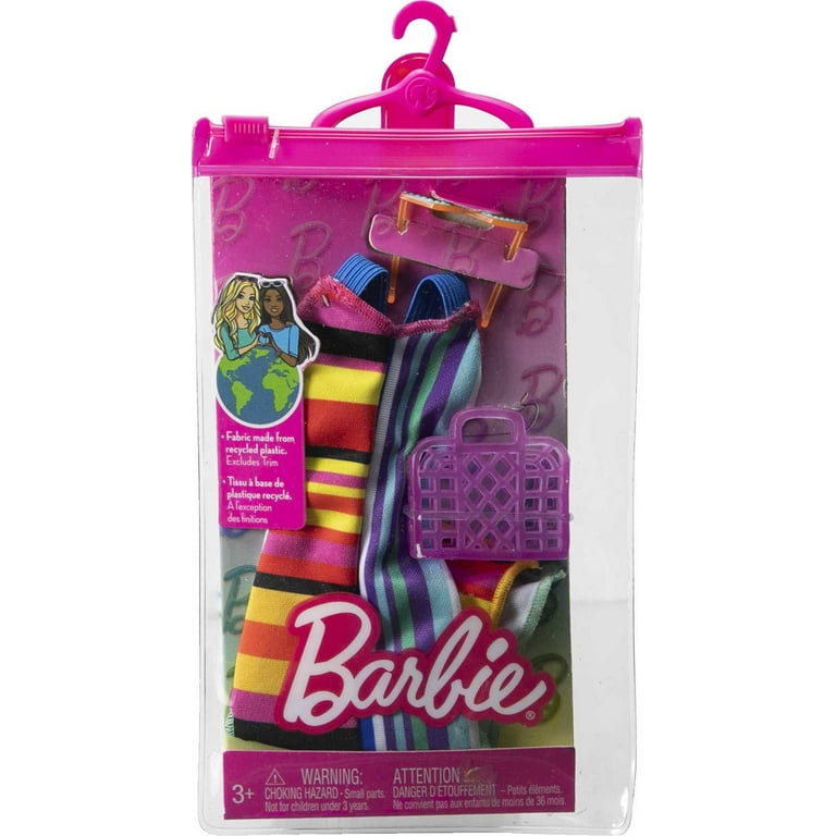 Barbie Fashion Pack of Doll Clothes, Complete Look Set with