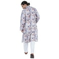 thumbnail image 4 of Atasi Ethnic Long Sleeves Kurta For Menâ€™s Printed Chinese Collar Mens Party Wear, 4 of 7