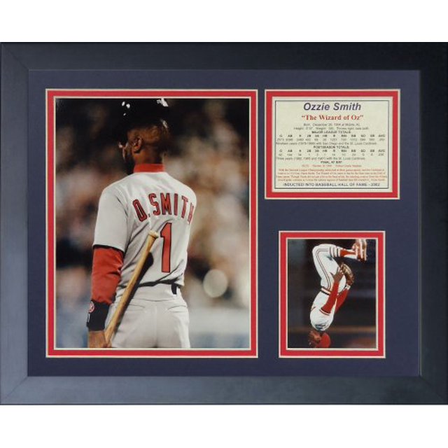 Legends Never Die "Ozzie Smith Final At Bat" Framed Photo Collage, 11 x 14-Inch