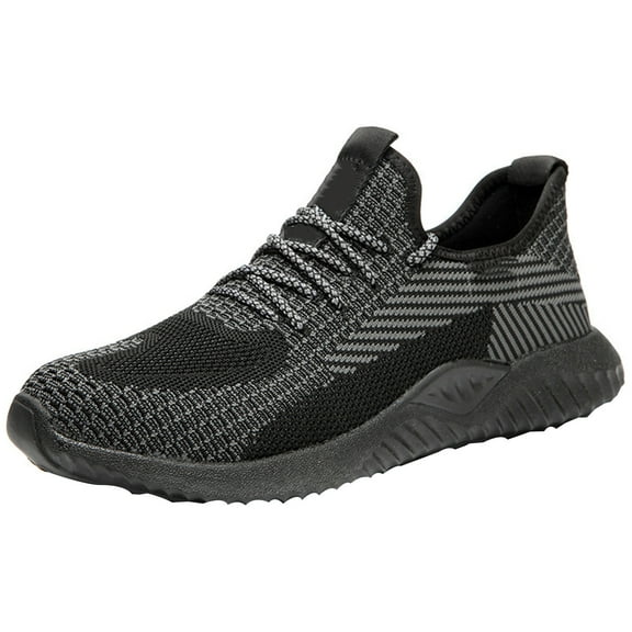 Safety Shoes Men's Anti-Smashing Work Shoes Lightweight Steel Toe Work Trainers Breathable Fashion 5.5-11.5