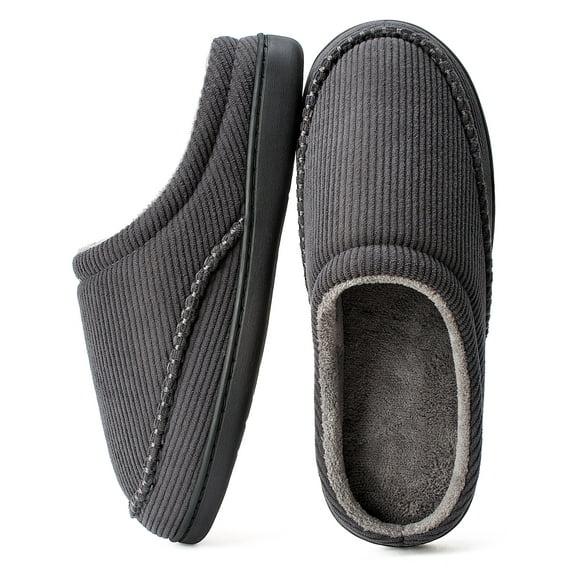 cosyone1997 Men’s Memory Foam Slippers Indoor Outdoor Open Back House Shoes