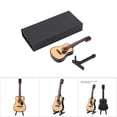 thumbnail image 3 of Wooden Mini Guitar Model, Birthday Cake Toppers Decorations with Guitar Stand and Case for Home Office, Miniature Guitar Model, Mini Guitar Model, Wooden Mini Guitar Model, 3 of 7