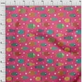 thumbnail image 3 of oneOone Cotton Poplin Pink Fabric Dot & Fish Artistic Fabric For Sewing Printed Craft Fabric By The Yard 56 Inch Wide, 3 of 4