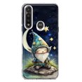 thumbnail image 1 of MUNDAZE Motorola Moto G Power Shockproof Clear Hybrid Protective Phone Case Stars Moon Starry Night Space Gnome Cover, 1 of 5