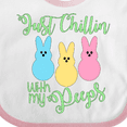 thumbnail image 4 of Inktastic Funny Easter Just Chillin' with My Peeps Boys or Girls Baby Bib, 4 of 4