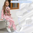 thumbnail image 6 of Uorisanigo Girls Boys Clothes Long Sleeve Hooded Pullover Oversized Strawberry Sloth Pink Hoodie Sweatshirt + Cargo Jogger Pants 2pcs Fall Winter Outfits for Kids, 6 of 7