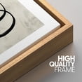 thumbnail image 4 of PixonSign Framed Wall Art Set Geometric Ring Grid Landscape Graffiti & Street Canvas Print Abstract Cozy Neutral Modern Art Nordic for Living Room, Bedroom, Office - 16"x24"x3 Natural, 4 of 5