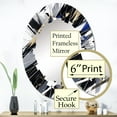thumbnail image 3 of DESIGN ART Designart "Black White Cubist Symphony" Cubism Modern Wall Mirror 24in.x36in., 3 of 4