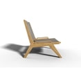 thumbnail image 2 of Curated Maison Laurent Teak Outdoor Sling Chat Chair in Gray, 2 of 4