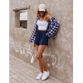 thumbnail image 6 of Pinspark Comfy Shorts for Women Lounge Casual Short Soft Workout Sports Wear Elastic High Waisted Cargo Pockets, 6 of 6