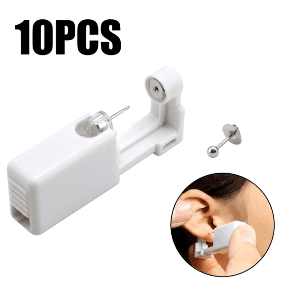 ROSEXIXI 10 Pack Piercing Gun Kit -Body Piercing Kit for Men Women, Easy, Safe, Disposable, Done Alone,Home DIY Precision Lobe And Cartilage Piercing