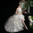thumbnail image 2 of Short Wedding Dresses Modern Boning Spaghetti Strap A Line Tea Length White Bridal Gown, 2 of 7