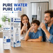 Refresh R-9690 3-Pack Refrigerator Water Filter Replacement for LG LT700P, ADQ36006101, Kenmore 46-9690, ADQ36006102, LT700PC, NSF/ANSI 42, 6-Month