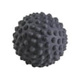 thumbnail image 2 of Pelota de masaje con púas, pelota de masaje muscular, pelota de masaje de espalda, pelota de portátil, pelota para fascitis para entrenamiento, negro, 2 of 9