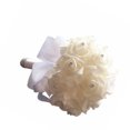 thumbnail image 2 of Still Pure-White Crystal Pearl Silk Roses Ramo de novia para dama de honor (18 cm 24 cm, blanco puro) Vhermosa SNFLD1792, 2 of 4